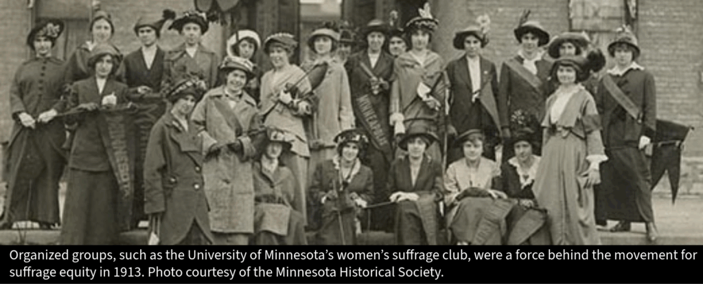 1913 University of Minnesota’s women’s suffrage club